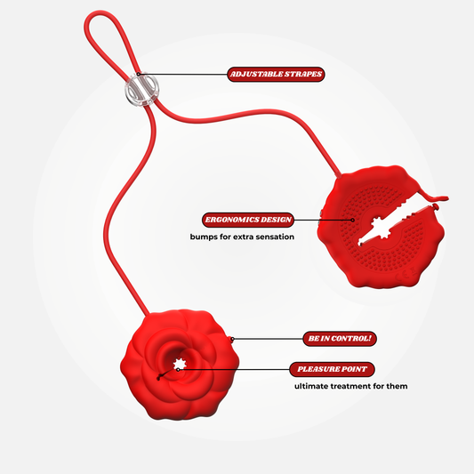 Rose Vibrating Nipple Clip