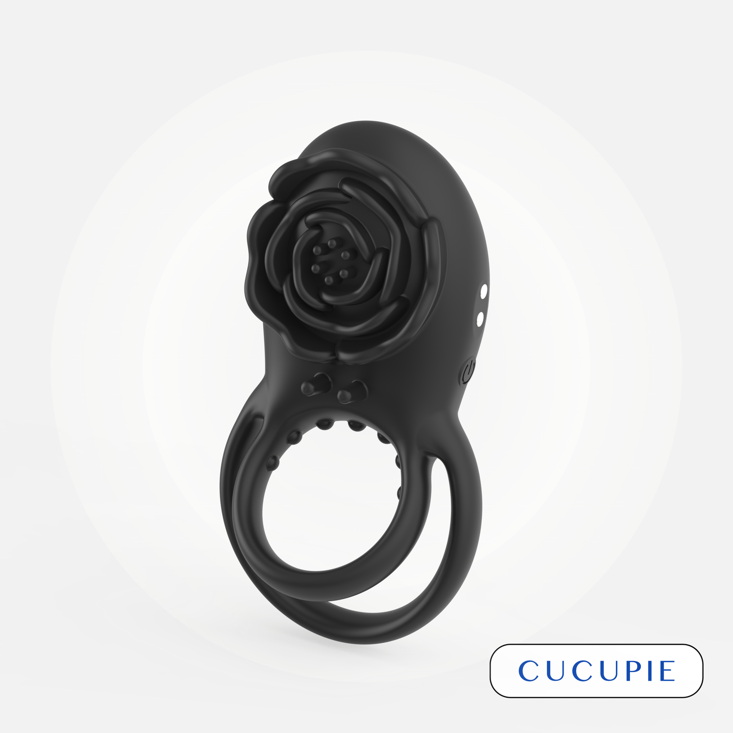 Rose Textured Bumps Double Cockring